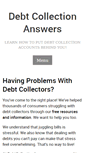 Mobile Screenshot of debtcollectionanswers.com